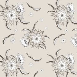 australian summer garden field of flowers sepia 