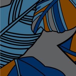 fronds striped palm dusk detail