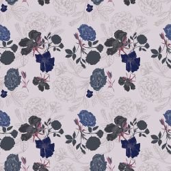 vintage vibes flora pastel purple