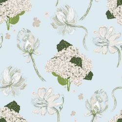 vintage vibes hydrangea mix baby blue
