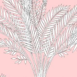 jungle chic palm jungle silhouette candyfloss 