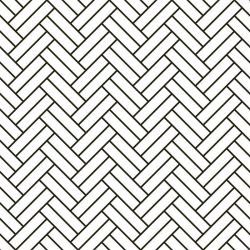 back to basics double herringbone black and white