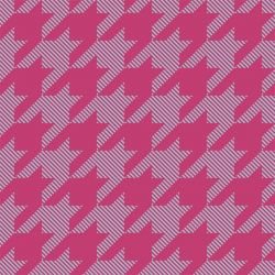 back to basics houndstooth large fuchsia and cloud