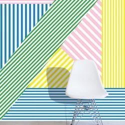 graphic murals lineal lolly