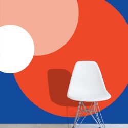 graphic murals moonlight summer fruits