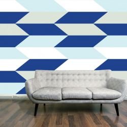 graphic murals parallelogram blue lagoon