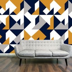 graphic murals puzzling triangle versace