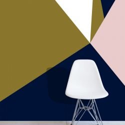 graphic murals reflection retro modern