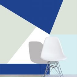 graphic murals shapes blue lagoon