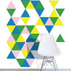 graphic murals tumbling triangle lolly
