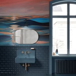 a coastal life concept sun glints two