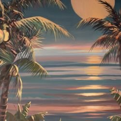 a coastal life moonlit palms