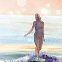 a coastal life morning surfer