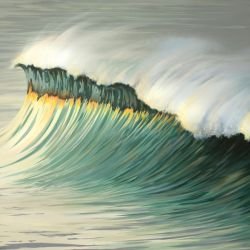 a coastal life sunset wave