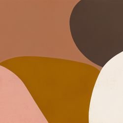 abstract dimensions circle shapes oranges