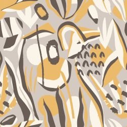 abstract jungle landscape art dusty 