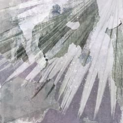 leafscapes spike fan fronds vintage lilac