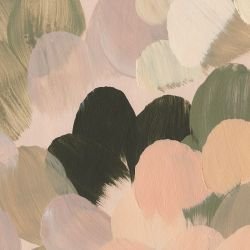 paint strokes painted hills dusk 