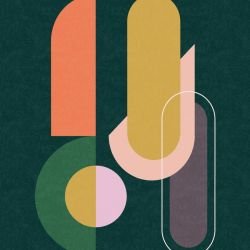 pictoral shapes byrne dark mural 