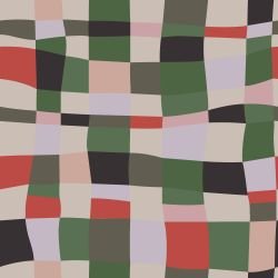 playful pops rectangle distortion pink green