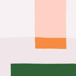 wallscapes block party peach orange green 