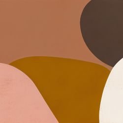 abstract dimensions circle shapes oranges