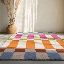 geo cadence concept rug colourblock weave