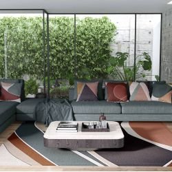 geometric abstractions concept rug daphnis