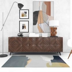 geometric abstractions concept rug special effects