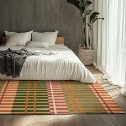 petals and plaids concept rug block check stripe sunshine