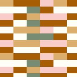 petals and plaids retro rectangle multi