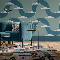 whimsical impressions concept rug home tiles dust