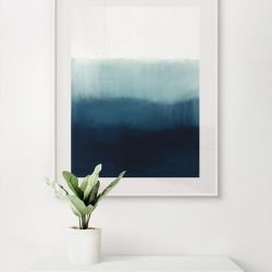 abstract atmospheres ocean horizon teal concept