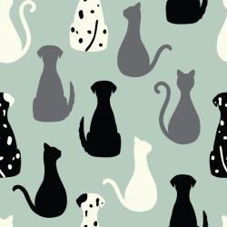 animated animals cats and dogs autumn