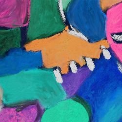 art harlequin patch dark detail
