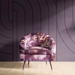 australian forests concept armchair floral forest plum