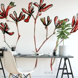 australian native doodles concept bloodwort