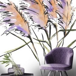 australian native doodles concept pink pampas