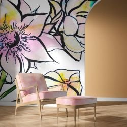 australian native doodles concept rainbow blushing bride