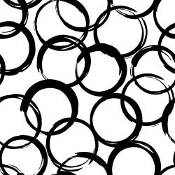 tribal crayola circling black white