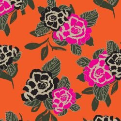 surface vision florals bigroses orangelight