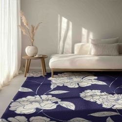 surface vision concept rug florals marbellapeony navy