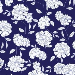 surface vision florals marbellapeony navy