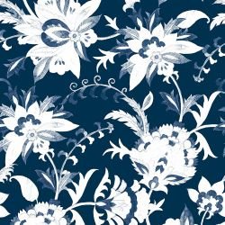 suzani style basma indigo