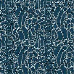 tide and bloom water ripples sand on prussian blue