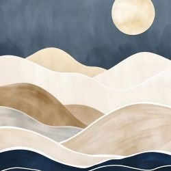 waves of earth sandy dunes neutral night 