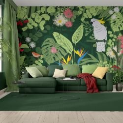 bushland beauties concept mural