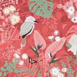 bushland beauties flora and fauna mural bushland desert detail