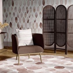 watercolour floating concept rug circles mauve