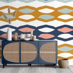 collected concept cabinet and mural 